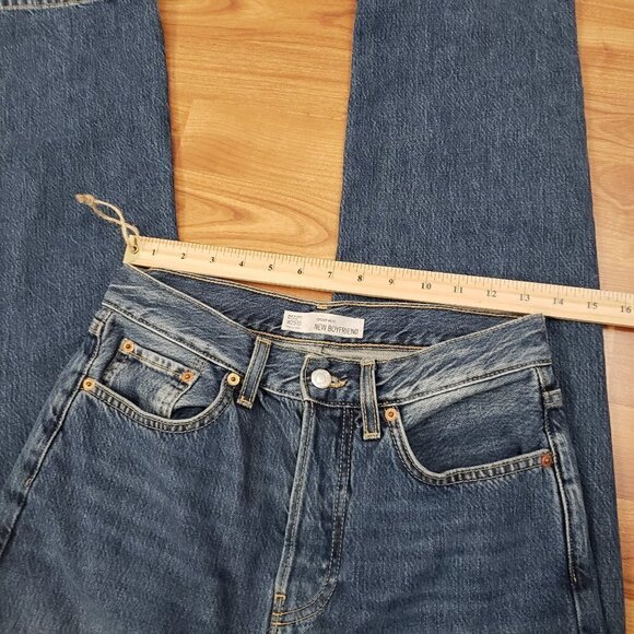 TopShop Moto New Boyfriend Jeans Denim Sz 25 Blue - Picture 8 of 10
